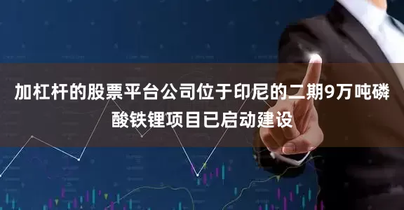 加杠杆的股票平台公司位于印尼的二期9万吨磷酸铁锂项目已启动建设
